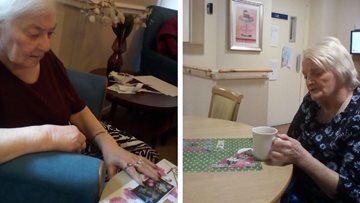 Dukinfield care home create memory picture